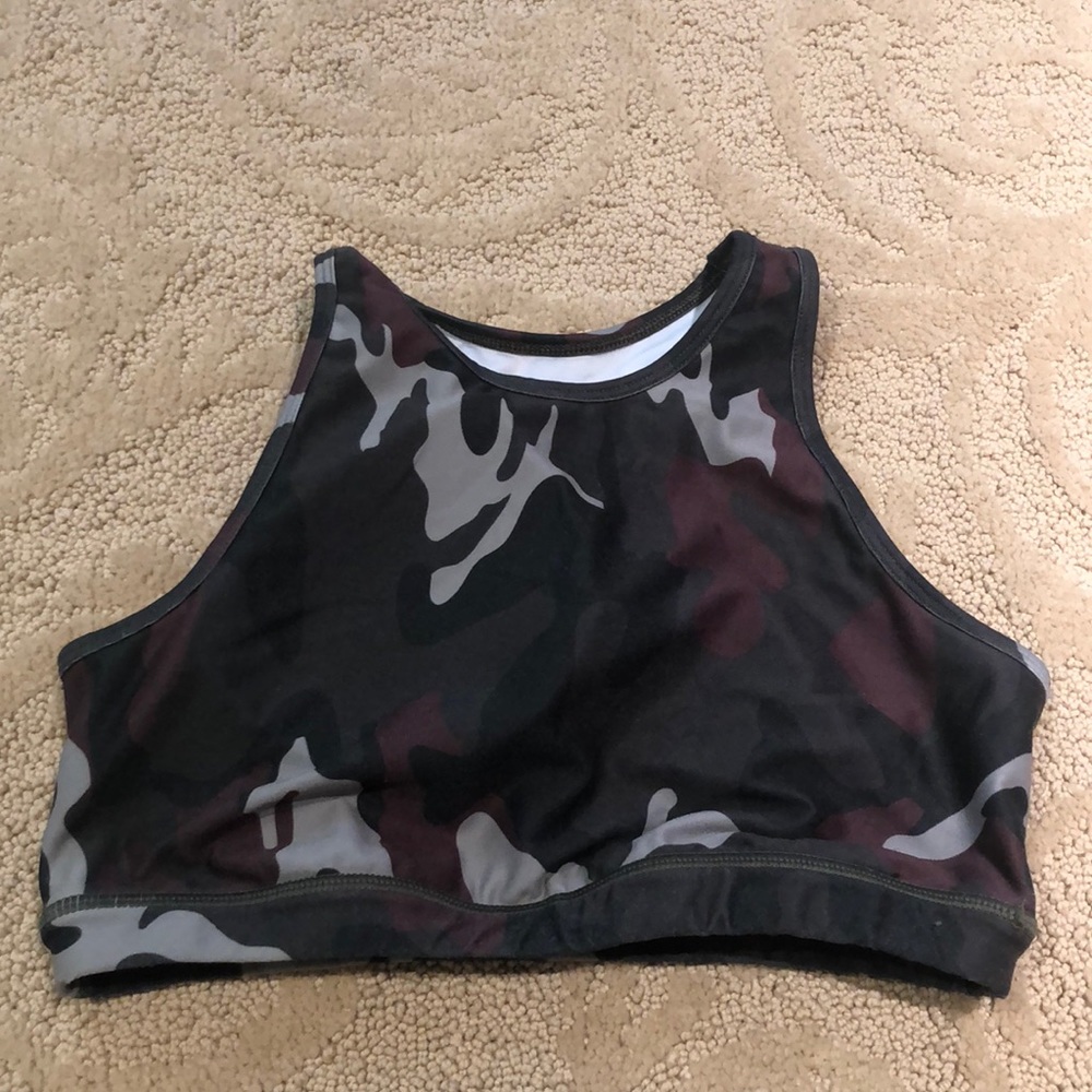 Camo sports bra